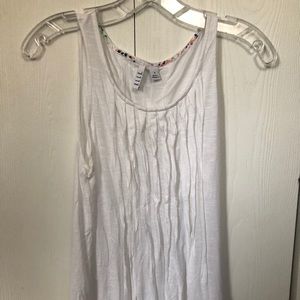 ELLE white ruched tank